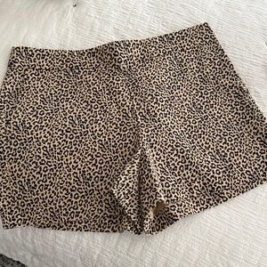 J. Crew Leopard Print Women's Shorts 14